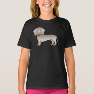 Isabella En Tan Korthaar Dachshund Illustratie T-shirt