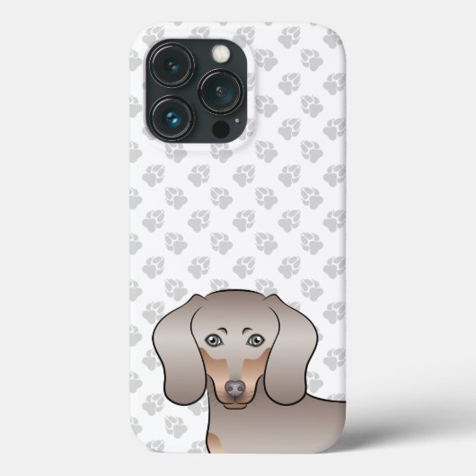 Isabella En Tan Korthaar Dachshund Kop & Pooten Case-Mate iPhone Case (Achterkant)