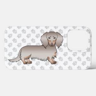 Isabella En Tan Lange Haren Dachshund Hond & Pootj Case-Mate iPhone Case