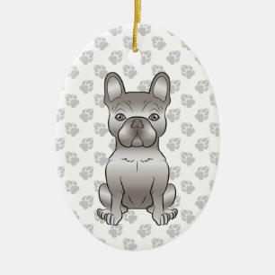 Isabella Franse Bulldog / Franse Bulldog Zacht Hon Keramisch Ornament