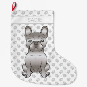 Isabella Franse Bulldog / Frenchie Cute Hond & Naa Grote Kerstsok