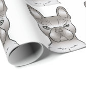 Isabella Franse Bulldog / Frenchie Hond Patroon Cadeaupapier (Rol Hoek)