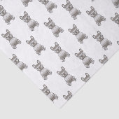 Isabella Franse Bulldog / Frenchie Hond Patroon Tissuepapier (Detail)