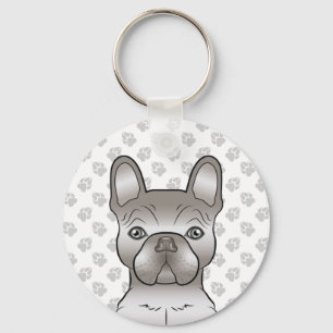 Isabella French Bulldog / Frenchie Cute Dog & Paws Sleutelhanger