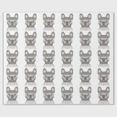 Isabella French Bulldog / Frenchie Dog Pattern Cadeaupapier (Vlak)