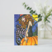 Isabella : Halloween Witch Briefkaart van Faerydae (Staand voorkant)