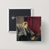 Isabella Heugh, 1872 Vierkante Button 5,1 Cm (Voorkant /achterkant)