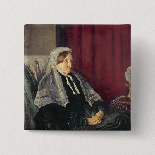 Isabella Heugh, 1872 Vierkante Button 5,1 Cm (Voorkant)