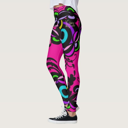 Isabella Hot Pink Illusion Leggings (Links)