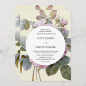 Isabella II, Elegant  Floral Rozen Kaart (Voorkant / Achterkant)