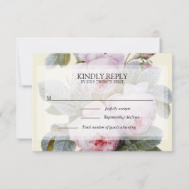Isabella II, Elegant  Franse rozen RSVP Kaartje