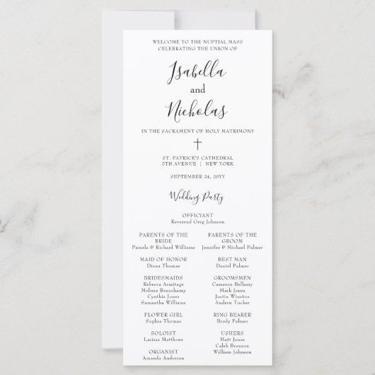 Isabella katholieke bruiloft met massaverbinding (Voorkant)