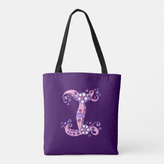 Isabella letter I monogram kunst & naam betekenend Tote Bag (Achterkant)