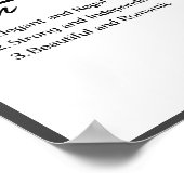 Isabella, meisje gepersonaliseerde naam definitie poster (Hoek)