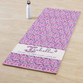 Isabella naam betekent roze paarse yogamat