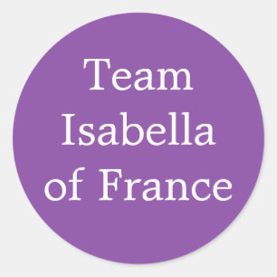 Isabella of France Queen of England Ronde Sticker
