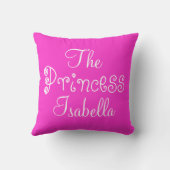 Isabella Pink Throw Personalized Pillow Kussen (Achterkant)