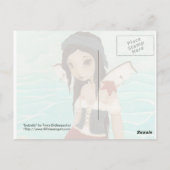 Isabella - Pirate Mermaid Post Card Briefkaart (Achterkant)