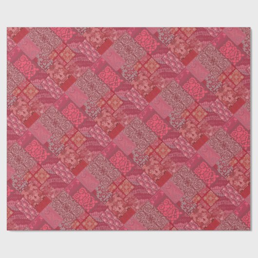 Isabella Red Cadeaupapier (Vlak)