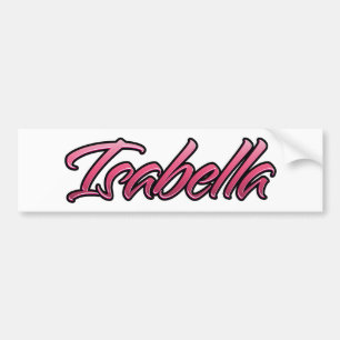 Isabella roze Aufkleber Sticker