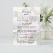 Isabella  Rozen Wedding Guest — Kaart details (Staand voorkant)