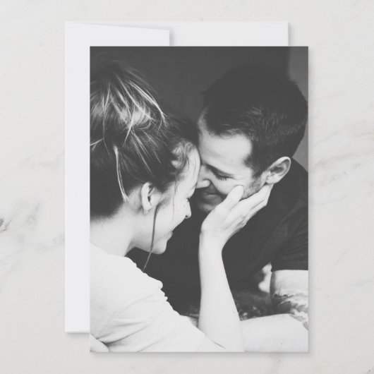 Isabella Simple Modern Script katholieke bruiloft Kaart (Achterkant)