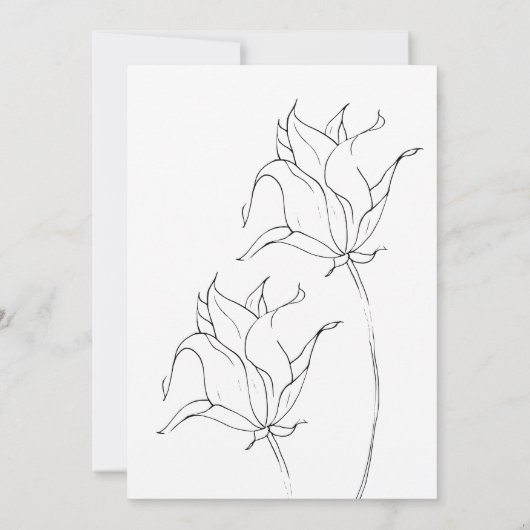 Isabella Simple Wedding Table Seating Chart (Achterkant)