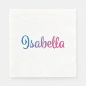 Isabella Stylish Cursive Servetten (Voorkant)