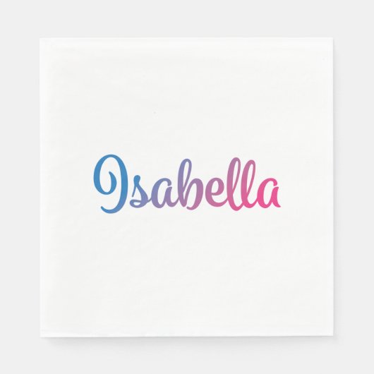 Isabella Stylish Cursive Servetten (Voorkant)