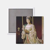 Isabella van Castilla in Prayer, 1520-22 Magneet (Voorkant / Achterkant)