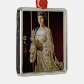 Isabella van Castilla in Prayer, 1520-22 Metalen Ornament (Rechts)