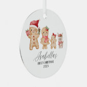Isabella's eerste kerst metalen ornament (Voorkant Rechts)