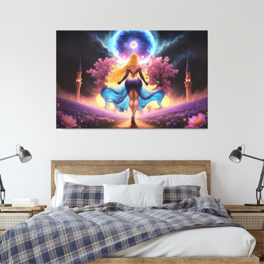 Isabella's moskee canvas afdruk (Insitu (Slaapkamer))