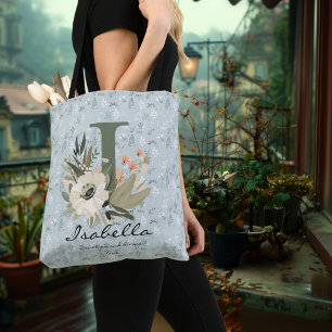 Isabella's tijdloze bloei - Boho Floral Monogram Crossbody Tas