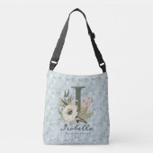 Isabella's tijdloze bloei - Boho Floral Monogram Crossbody Tas (Voorkant)