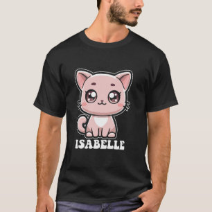 Isabelle Schattigee Cat Kitten Design voor Meisjes T-shirt