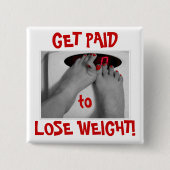 IsaButton II Vierkante Button 5,1 Cm (Voorkant)