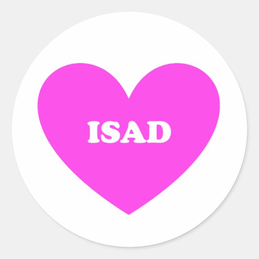 Isad Ronde Sticker (Voorkant)