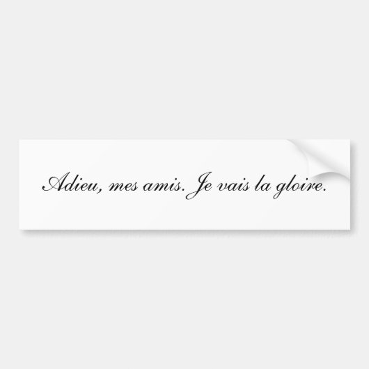 Isadora Duncan Bumpersticker (Voorkant)