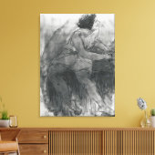 Isadora Duncan Canvas Afdruk (Insitu (Woonkamer))