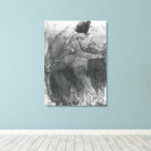 Isadora Duncan Canvas Afdruk (Insitu (Houten vloer))