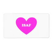 Isaf Etiket (Voorkant)