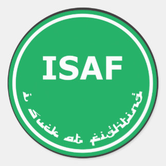 ISAF-Logo Ronde Sticker