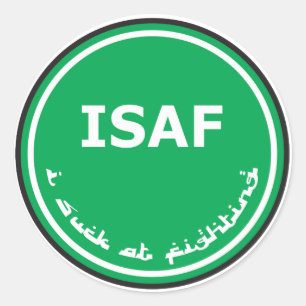 ISAF-Logo Ronde Sticker