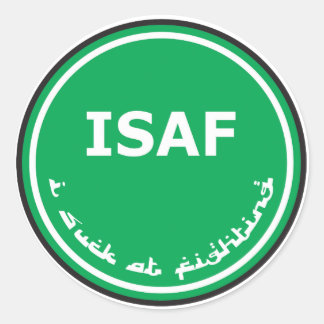 ISAF-Logo Ronde Sticker