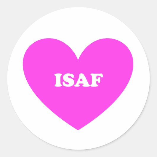 Isaf Ronde Sticker (Voorkant)