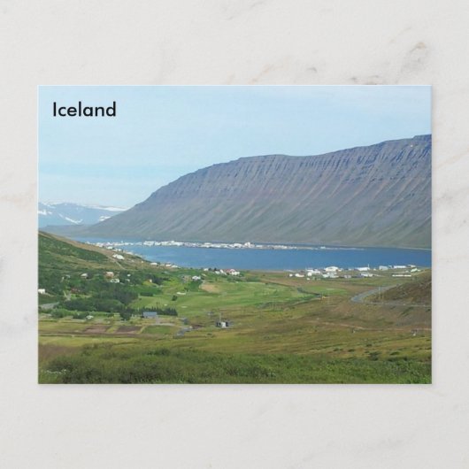 Ísafjörður, Vestfirðir, IJsland Briefkaart (Voorkant)