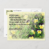 Isaiah40:6...8 briefkaart (Voorkant / Achterkant)