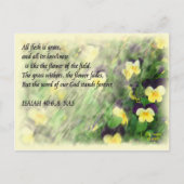 Isaiah40:6...8 briefkaart (Voorkant)