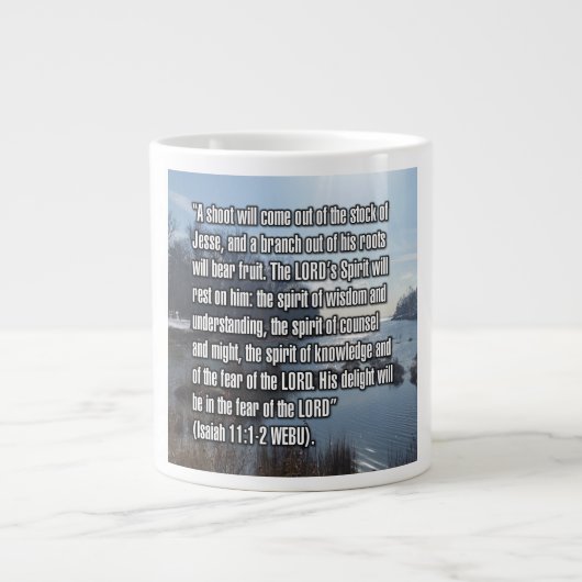 Isaiah 11:1–2 WEBU Mug Grote Koffiekop (Voorkant)
